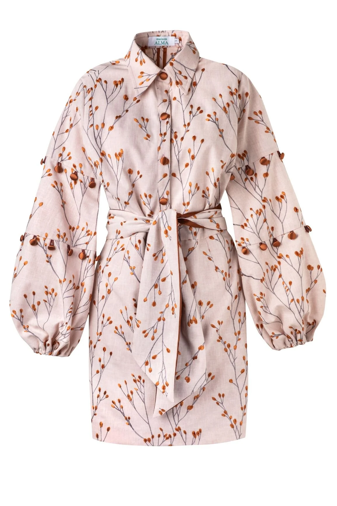 Alma button mini dress　andmary ANDMARY】Alma button mini dress